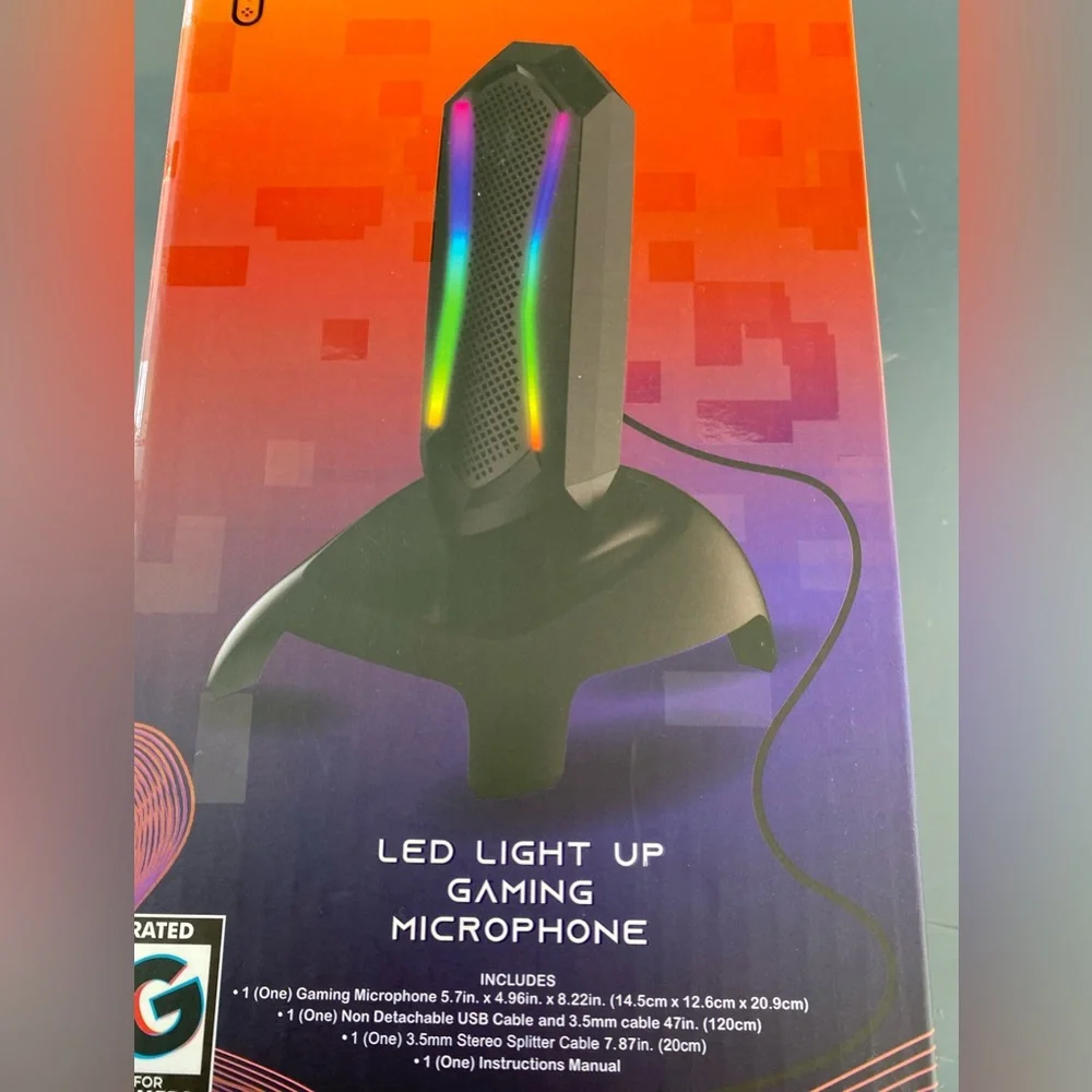 NEW Unlocked LED Light Up Gaming Microphone
